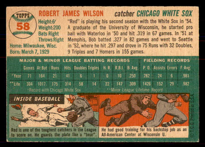 1954 Topps Baseball #058 Bob Wilson White Sox NR-MT 549795