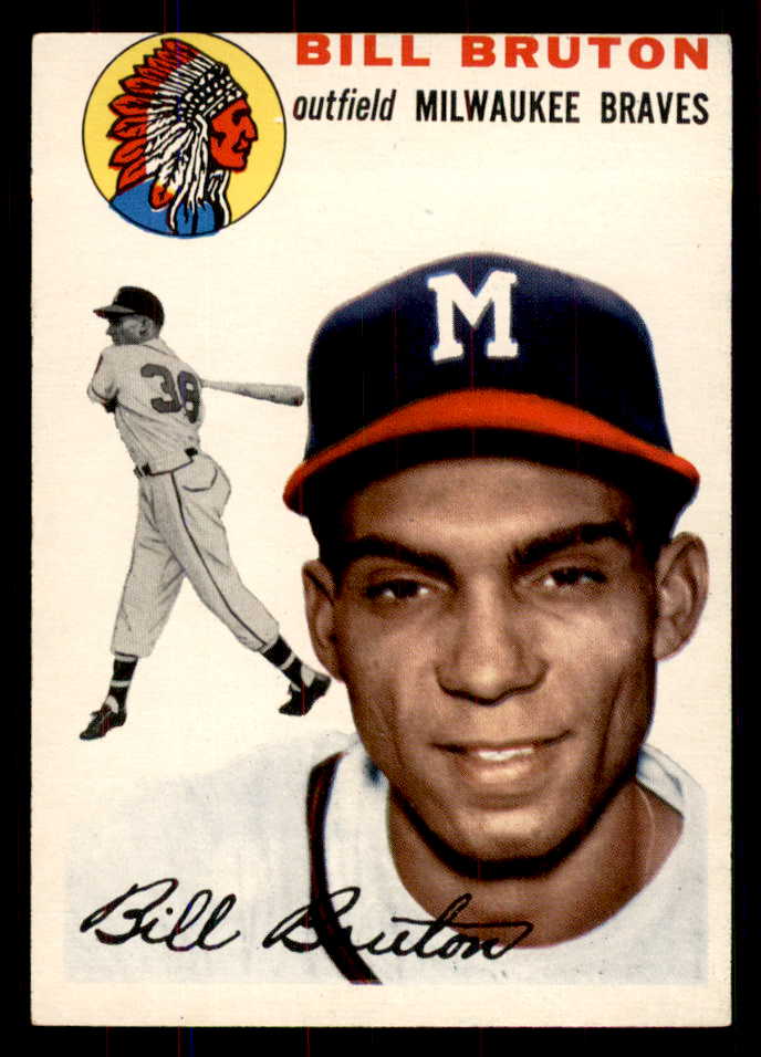 1954 Topps Baseball #109 Bill Bruton Braves NR-MT 549809