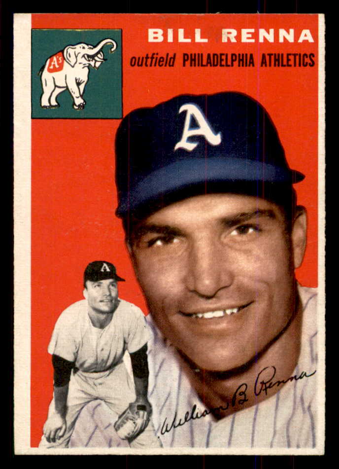 1954 Topps Baseball #112 Bill Renna A's NR-MT 549810
