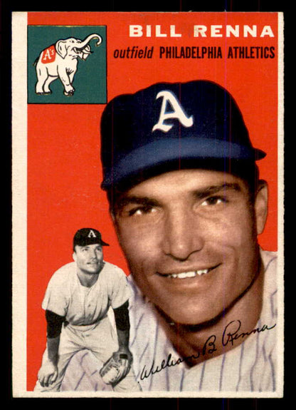 1954 Topps Baseball #112 Bill Renna A's NR-MT 549810