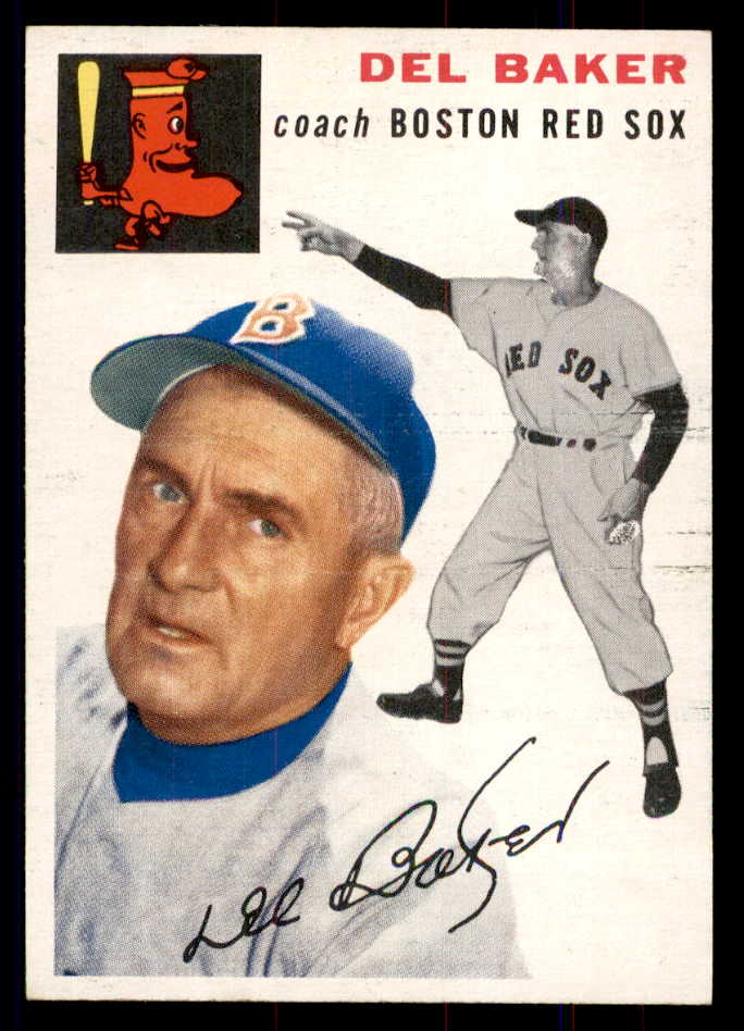 1954 Topps Baseball #133 Del Baker Red Sox NR-MT 549816