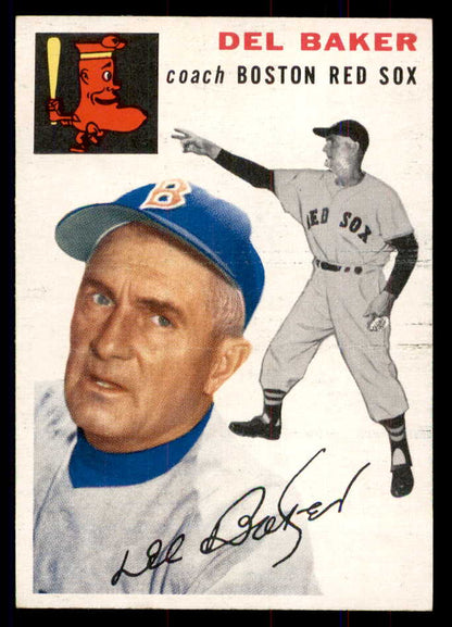 1954 Topps Baseball #133 Del Baker Red Sox NR-MT 549816