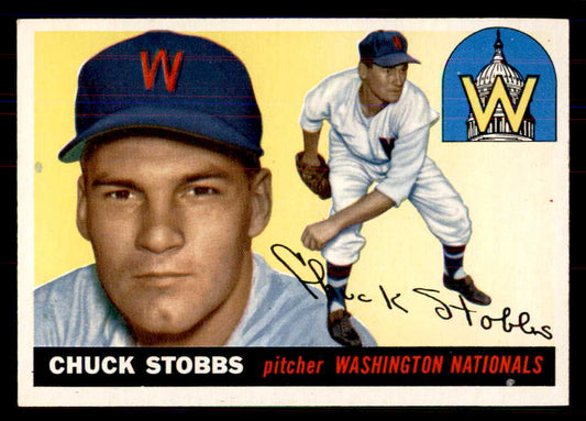 1955 Topps Baseball #041 Chuck Stobbs Senators NR-MT 549865