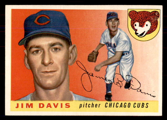 1955 Topps Baseball #068 Jim Davis Cubs NR-MT 549871