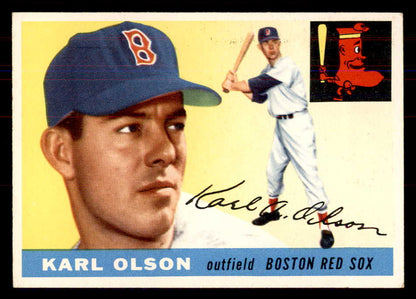 1955 Topps Baseball #072 Karl Olson Red Sox NR-MT 549873