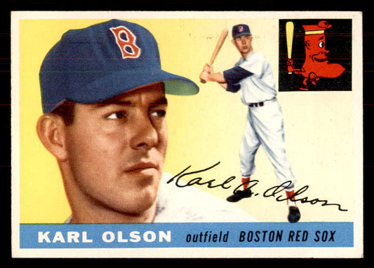 1955 Topps Baseball #072 Karl Olson Red Sox NR-MT 549873