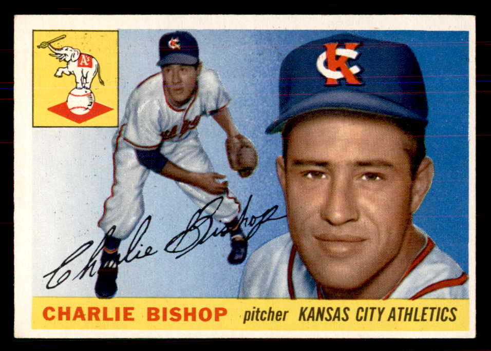 1955 Topps Baseball #096 Charlie Bishop A's NR-MT 549883