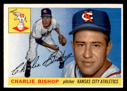 1955 Topps Baseball #096 Charlie Bishop A's NR-MT 549883
