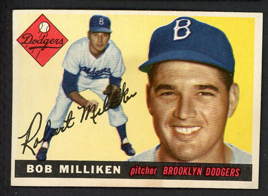 1955 Topps Baseball #111 Bob Milliken Dodgers NR-MT 549888