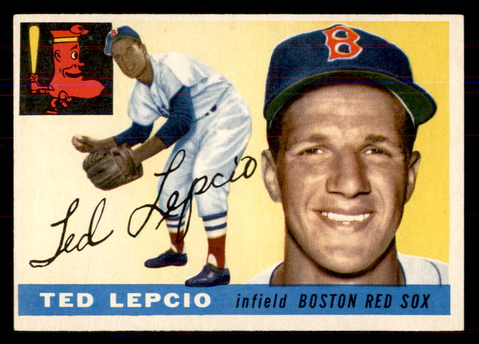 1955 Topps Baseball #128 Ted Lepcio Red Sox NR-MT 549894