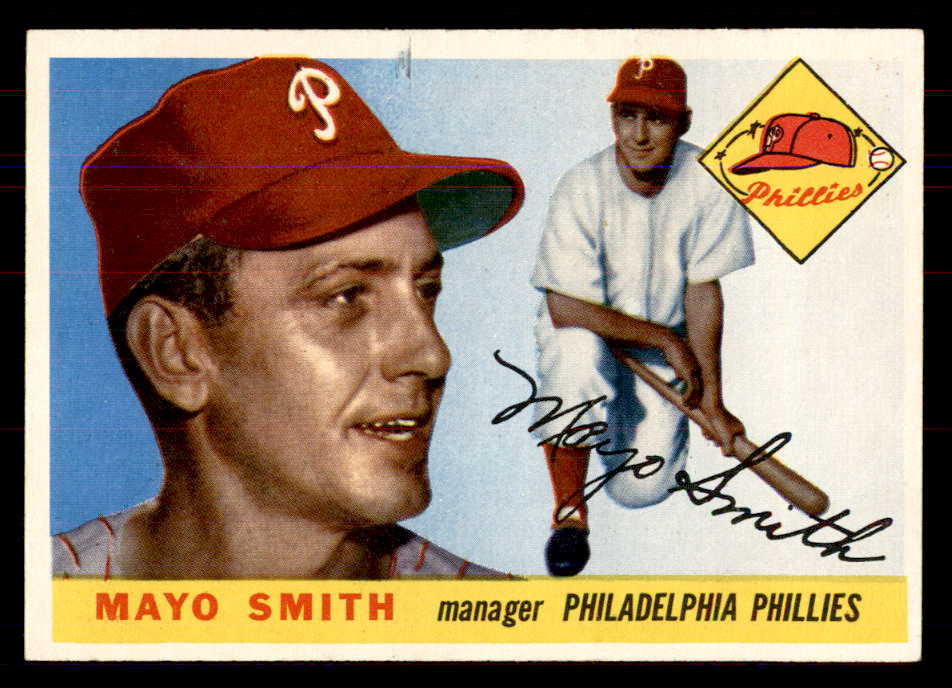 1955 Topps Baseball #130 Mayo Smith Phillies NR-MT 549896