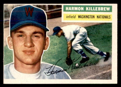 1956 Topps Baseball #164 Harmon Killebrew Senators VG-EX Gray 549967