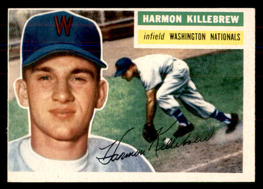 1956 Topps Baseball #164 Harmon Killebrew Senators VG-EX Gray 549967