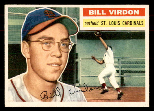 1956 Topps Baseball #170 Bill Virdon Cardinals NR-MT Gray 549970