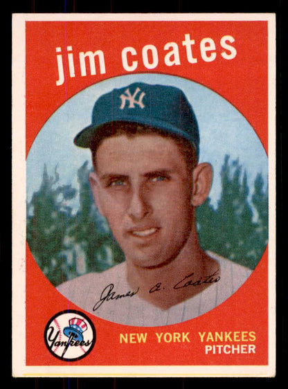 1959 Topps Baseball #525 Jim Coates Yankees NR-MT 549987