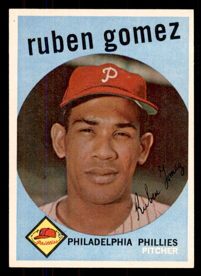 1959 Topps Baseball #535 Ruben Gomez Phillies NR-MT 549989