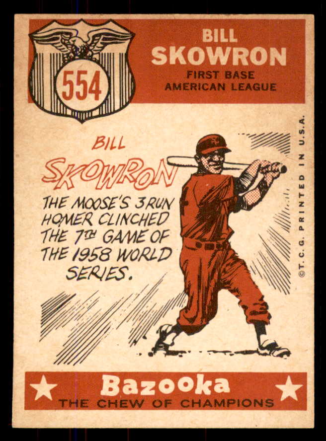 1959 Topps Baseball #554 Bill Skowron A.S. Yankees NR-MT 549993