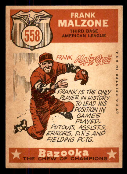 1959 Topps Baseball #558 Frank Malzone A.S. Red Sox NR-MT 549995