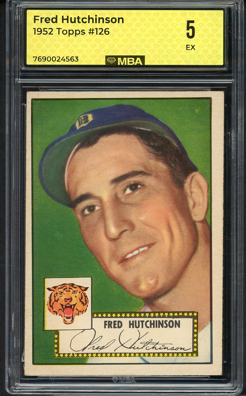 1952 Topps Baseball #126 Fred Hutchinson Tigers MBA 5 EX 550017