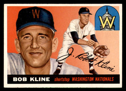 1955 Topps Baseball #173 Bob Kline Senators EX-MT 550092