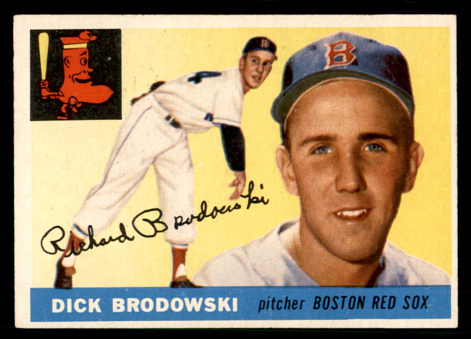 1955 Topps Baseball #171 Dick Brodowski Red Sox EX-MT 550093