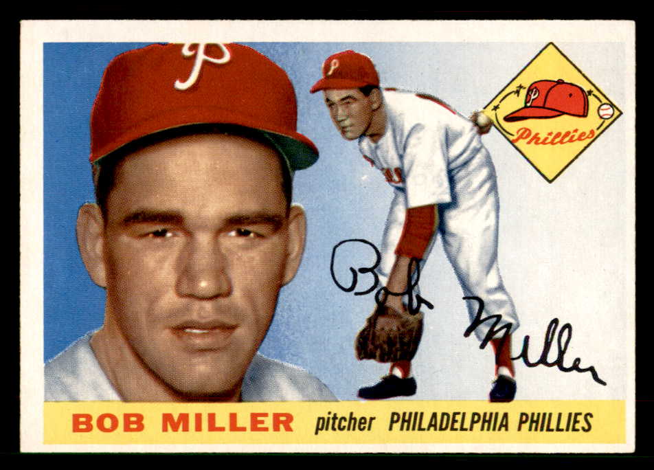 1955 Topps Baseball #157 Bob Miller Phillies EX-MT 550095