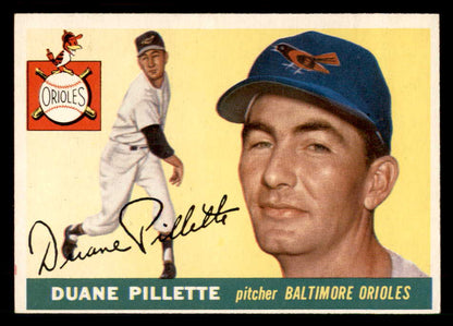 1955 Topps Baseball #168 Duane Pillette Orioles EX-MT 550099