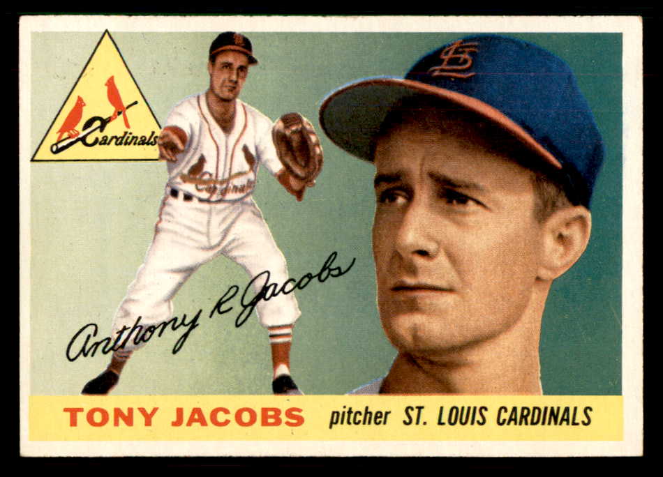 1955 Topps Baseball #183 Tony Jacobs Cardinals EX-MT 550101