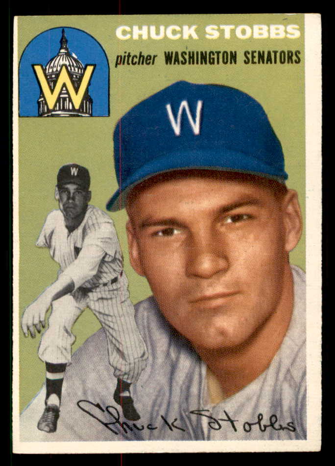 1954 Topps Baseball #185 Chuck Stobbs Senators EX-MT 550107
