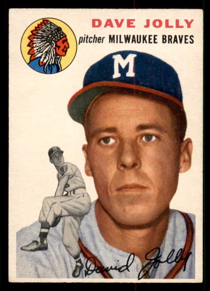 1954 Topps Baseball #188 Dave Jolly Braves EX-MT 550108