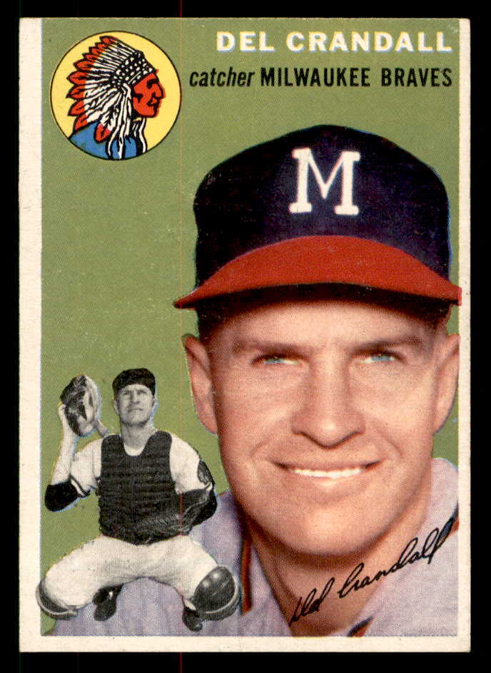 1954 Topps Baseball #012 Del Crandall Braves EX-MT 550112