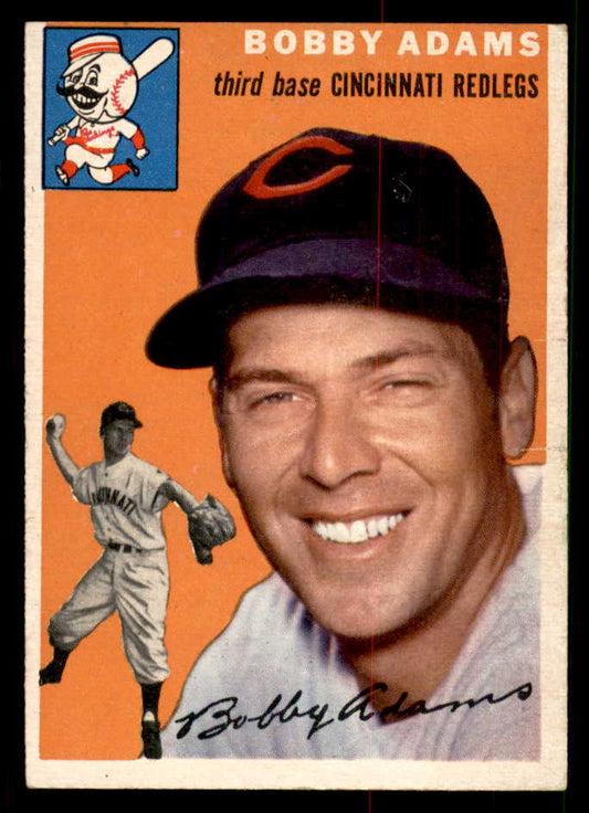 1954 Topps Baseball #123 Bobby Adams Reds EX-MT 550134