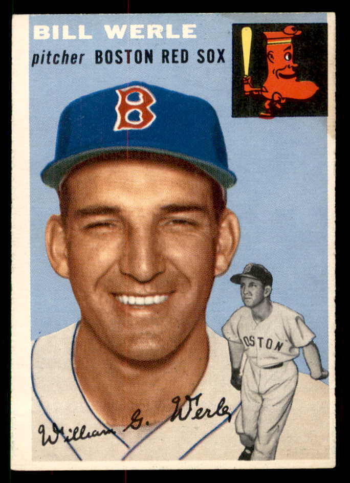 1954 Topps Baseball #144 Bill Werle Red Sox EX-MT 550140