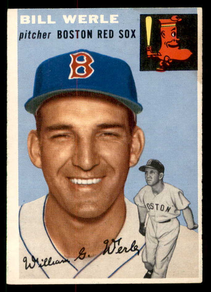 1954 Topps Baseball #144 Bill Werle Red Sox EX-MT 550140