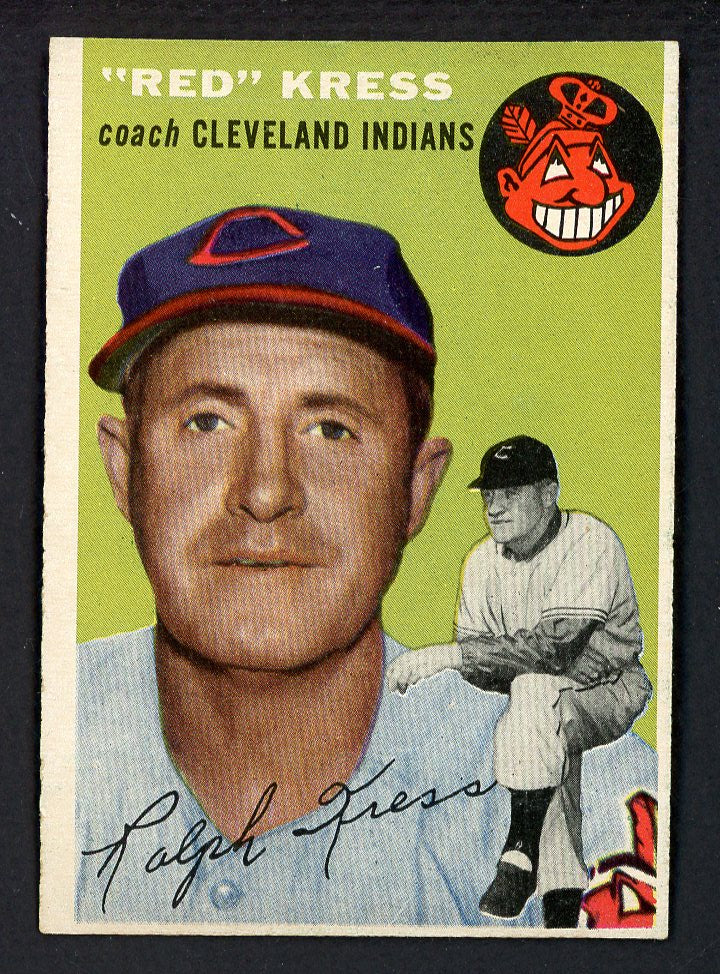 1954 Topps Baseball #160 Red Kress Indians EX-MT 550146