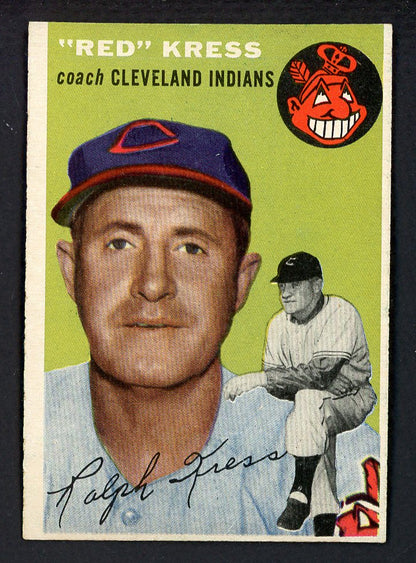 1954 Topps Baseball #160 Red Kress Indians EX-MT 550146
