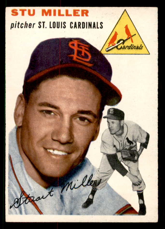 1954 Topps Baseball #164 Stu Miller Cardinals EX-MT 550149