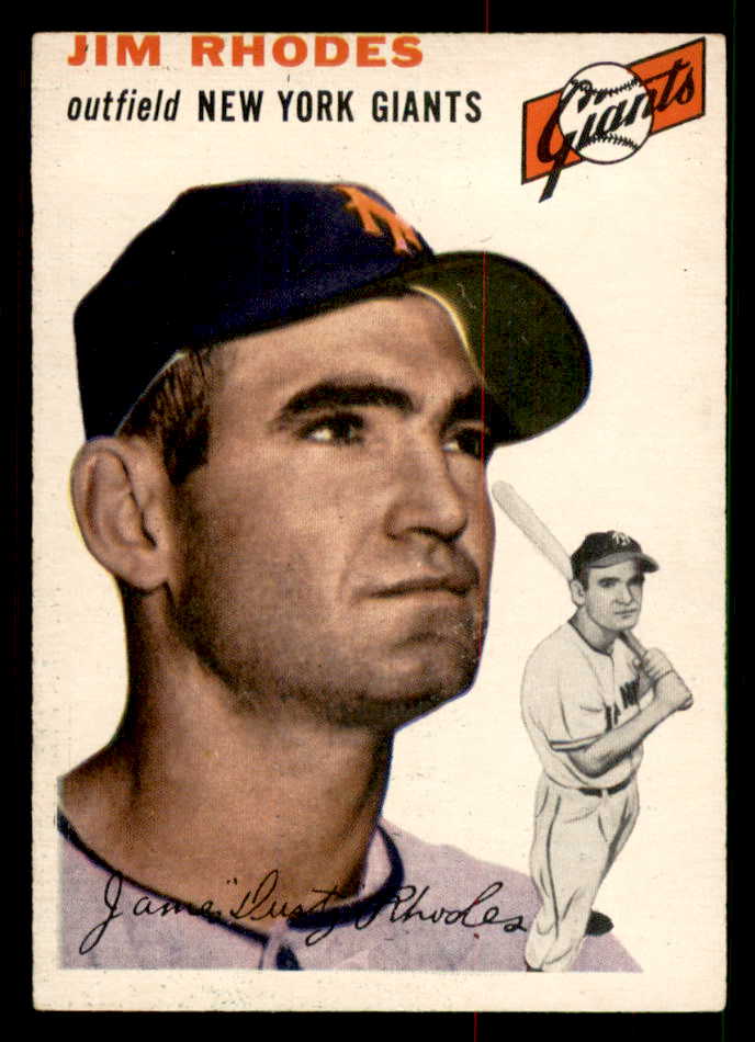 1954 Topps Baseball #170 Jim Rhodes Giants EX-MT 550152