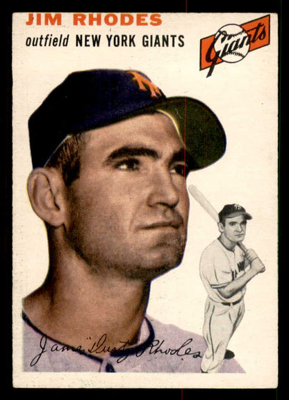 1954 Topps Baseball #170 Jim Rhodes Giants EX-MT 550152