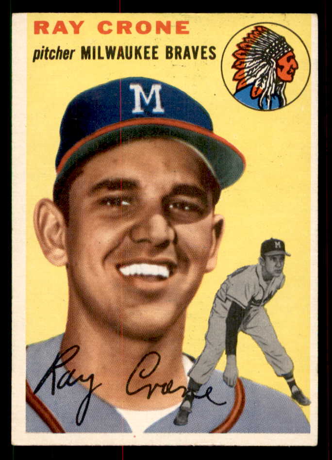 1954 Topps Baseball #206 Ray Crone Braves EX-MT 550156