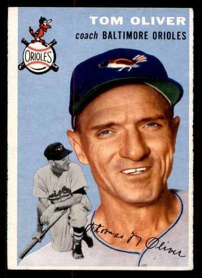 1954 Topps Baseball #207 Tom Oliver Orioles EX-MT 550157
