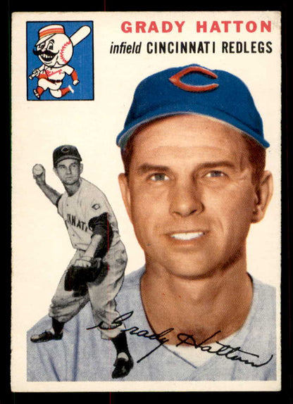 1954 Topps Baseball #208 Grady Hatton Reds EX-MT 550158
