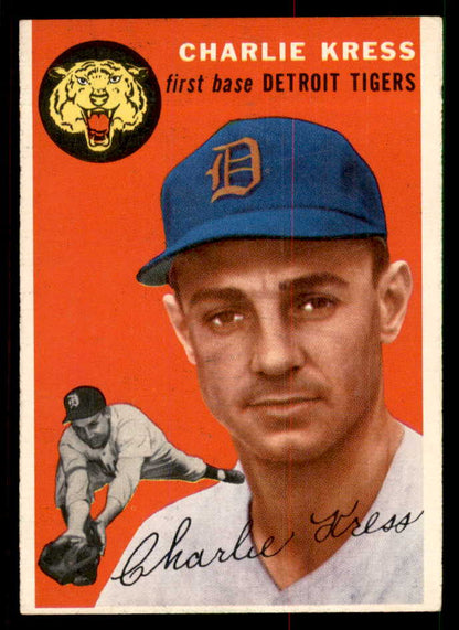 1954 Topps Baseball #219 Charlie Kress Tigers EX-MT 550162
