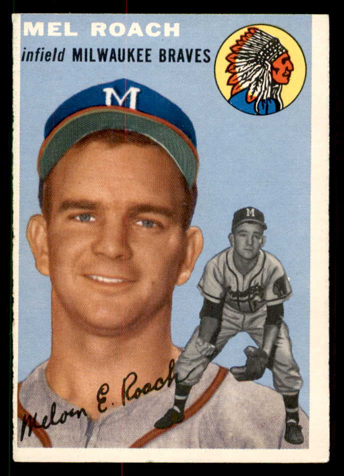 1954 Topps Baseball #181 Mel Roach Braves EX-MT 550179