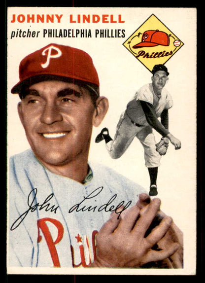 1954 Topps Baseball #051 Johnny Lindell Phillies EX-MT 550185