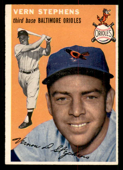 1954 Topps Baseball #054 Vern Stephens Orioles EX-MT 550186