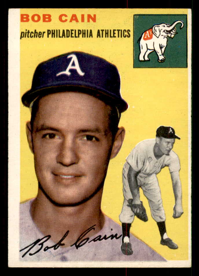 1954 Topps Baseball #061 Bob Cain A's EX-MT 550191