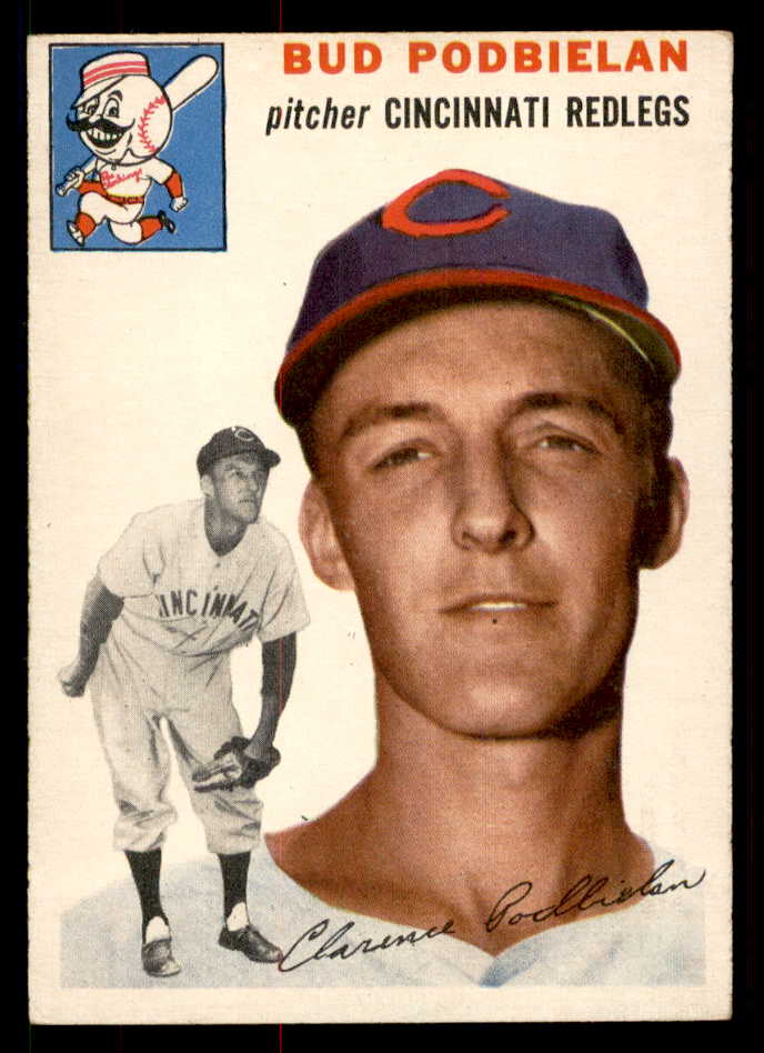 1954 Topps Baseball #069 Bud Podbielan Reds EX-MT 550197