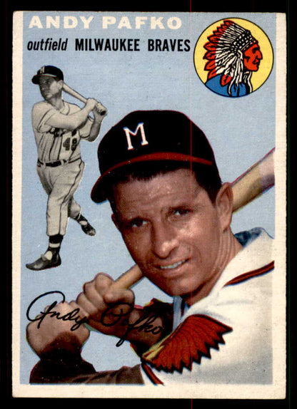 1954 Topps Baseball #079 Andy Pafko Braves EX-MT 550202