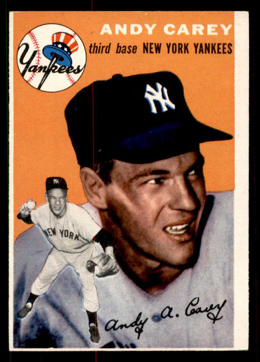 1954 Topps Baseball #105 Andy Carey Yankees EX-MT 550217